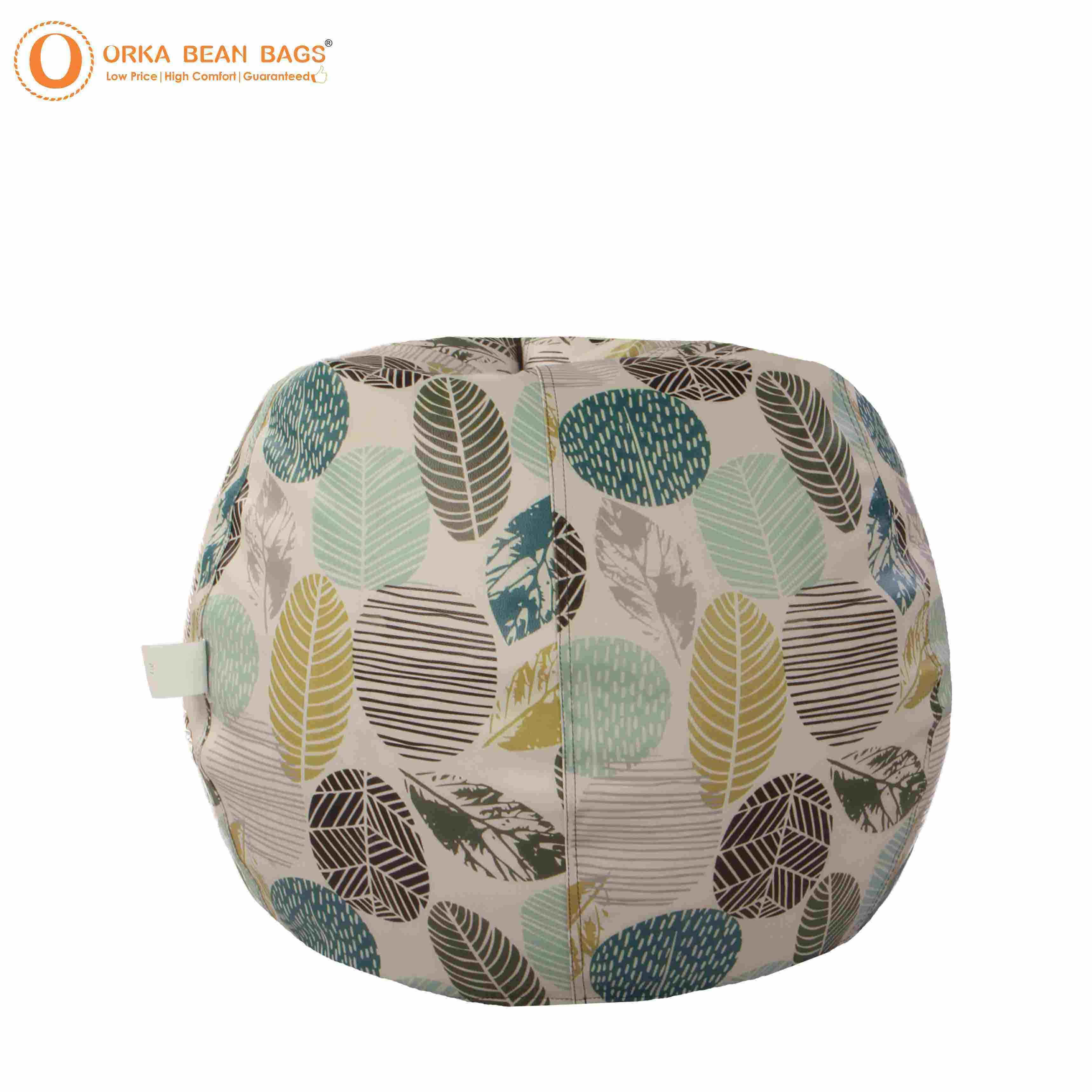 Orka Autumn Seamless Pattern with Trees Digital Printed XXXL Bean Bag Filled With Beans view 6
